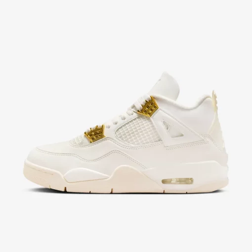 Jordan 4 Retro Metallic Gold (Women's)